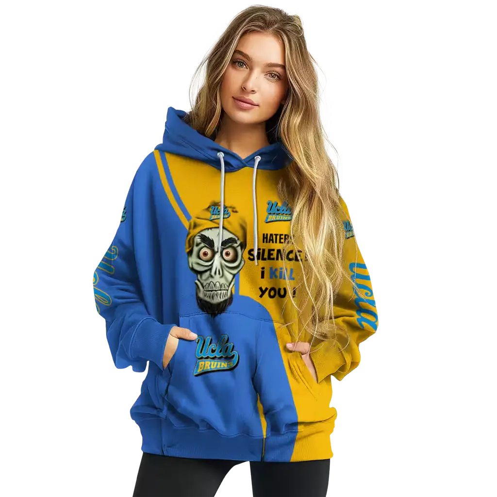 ucla bruins achmed skull blue hoodie high quality ucla bruins achmed skull blue hoodie high quality