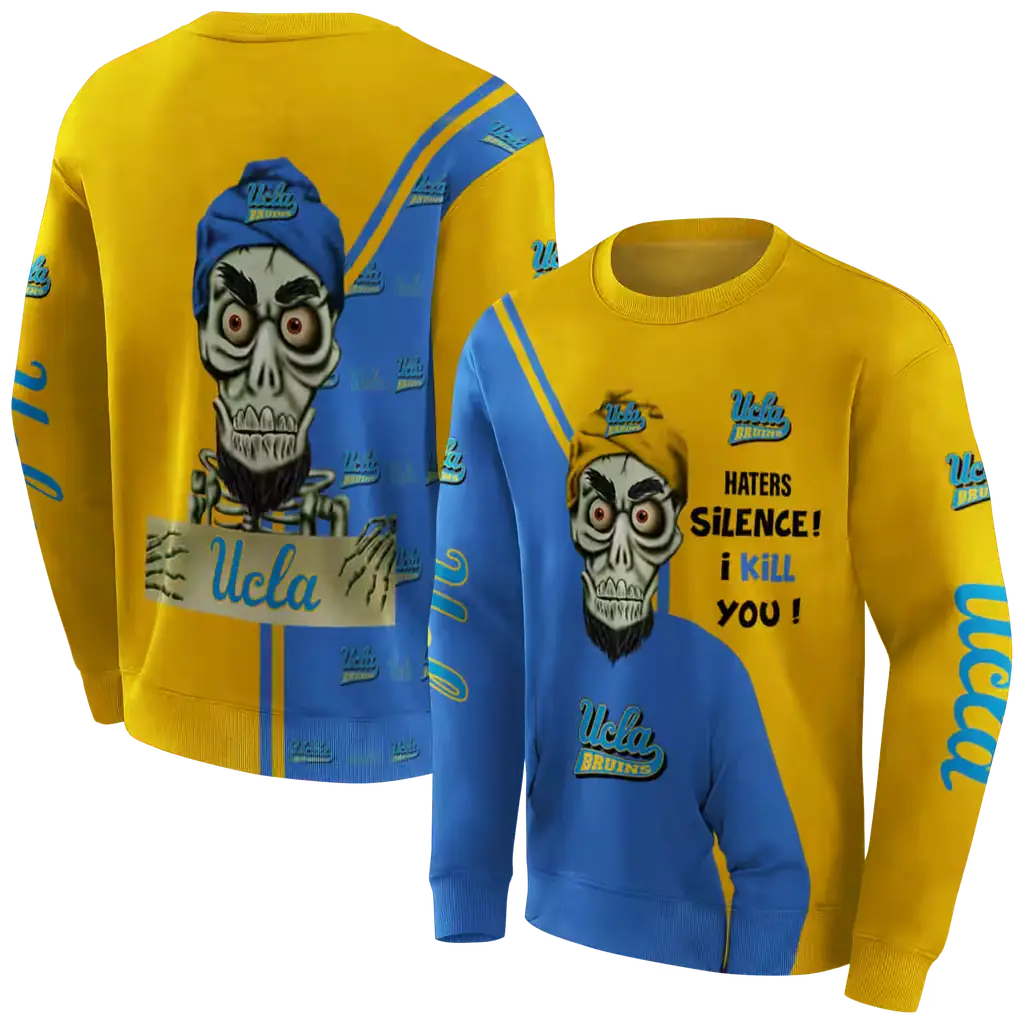 ucla bruins achmed skull blue hoodie premium grade ucla bruins achmed skull blue hoodie premium grade