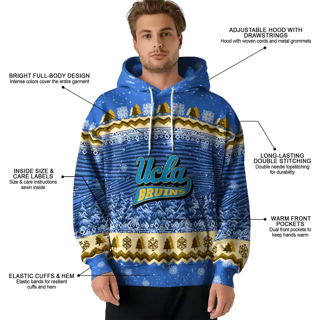 ucla bruins christmas trees blue hoodie latest model ucla bruins christmas trees blue hoodie latest model