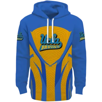 ucla bruins concentric lines blue black hoodie best selling