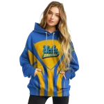 ucla bruins concentric lines blue black hoodie best selling