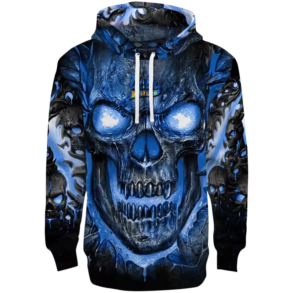 ucla bruins demonic skull blue black hoodie best selling ucla bruins demonic skull blue black hoodie best selling
