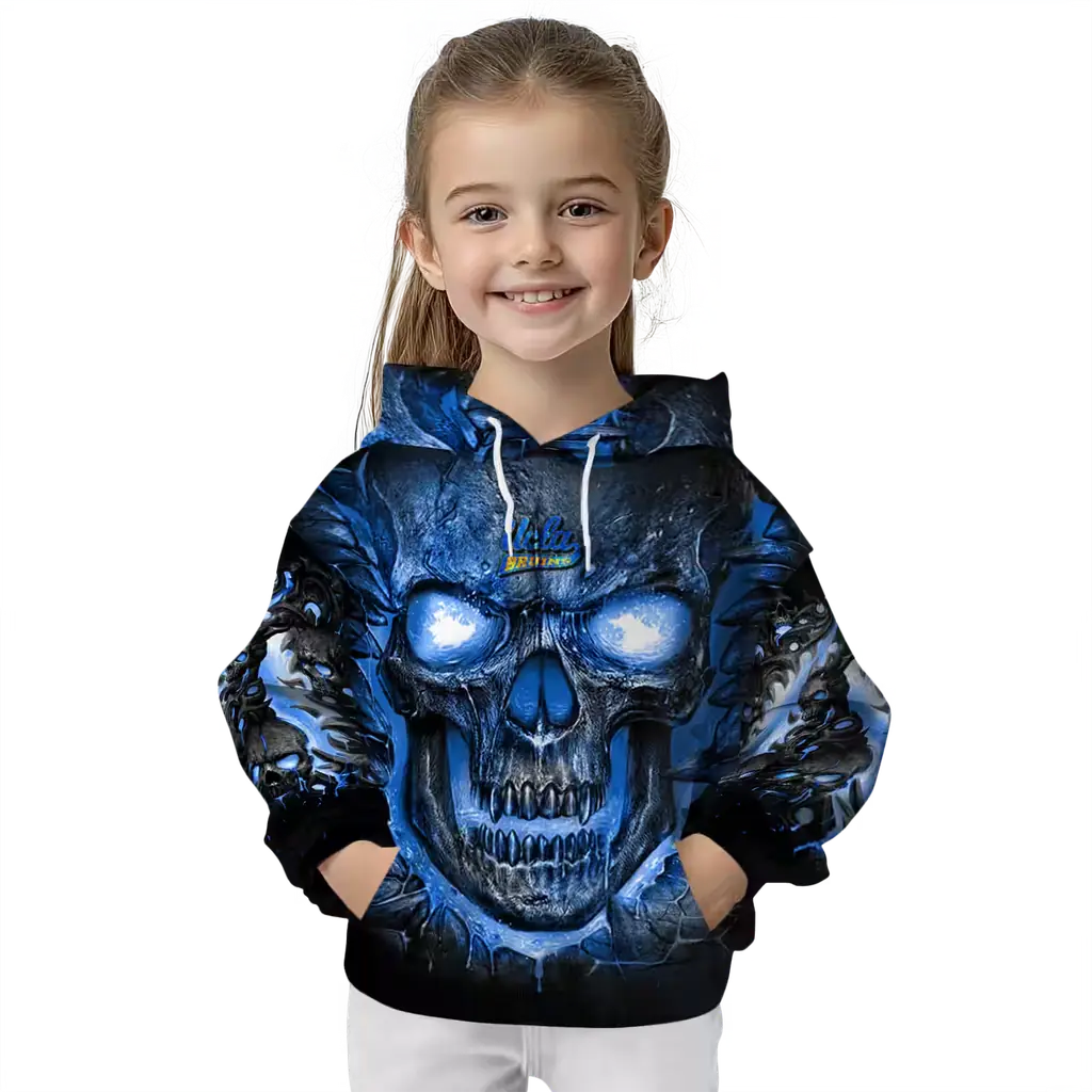 ucla bruins demonic skull blue black hoodie top rated ucla bruins demonic skull blue black hoodie top rated