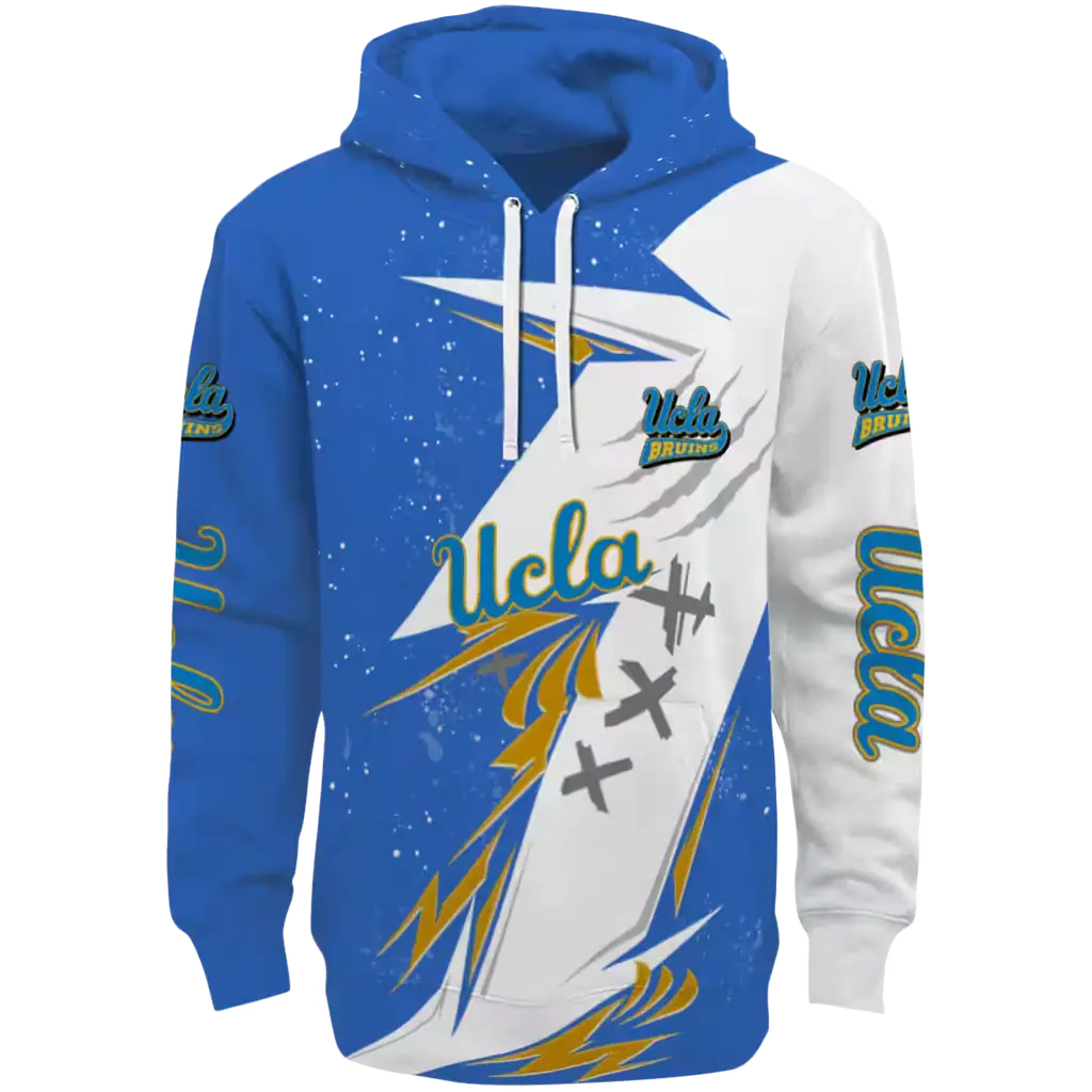 ucla bruins dynamic slash blue white hoodie best selling ucla bruins dynamic slash blue white hoodie best selling
