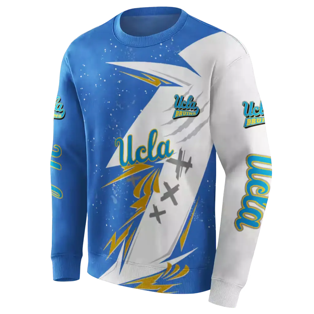 ucla bruins dynamic slash blue white hoodie new arrival ucla bruins dynamic slash blue white hoodie new arrival