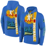 ucla bruins football heartbeat blue hoodie best selling