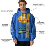 ucla bruins football heartbeat blue hoodie best selling