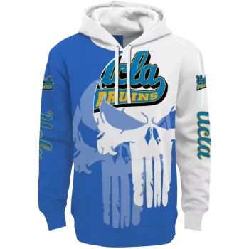 ucla bruins graphic punisher blue white hoodie best selling