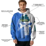 ucla bruins graphic punisher blue white hoodie best selling