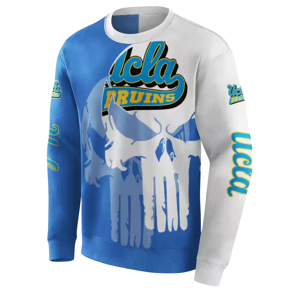 ucla bruins graphic punisher blue white hoodie new arrival ucla bruins graphic punisher blue white hoodie new arrival