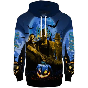 ucla bruins halloween vibes blue black hoodie best selling