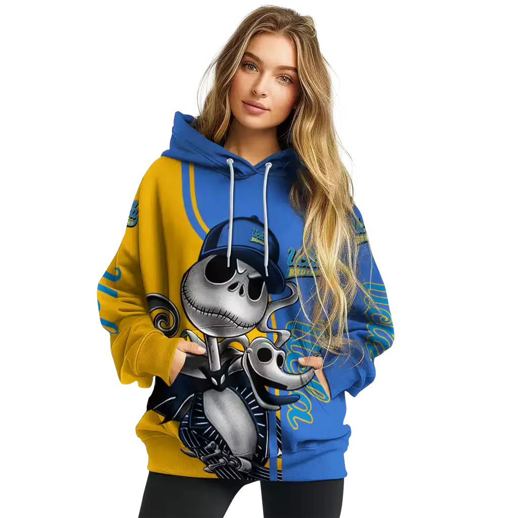 ucla bruins jack skellington blue hoodie high quality ucla bruins jack skellington blue hoodie high quality