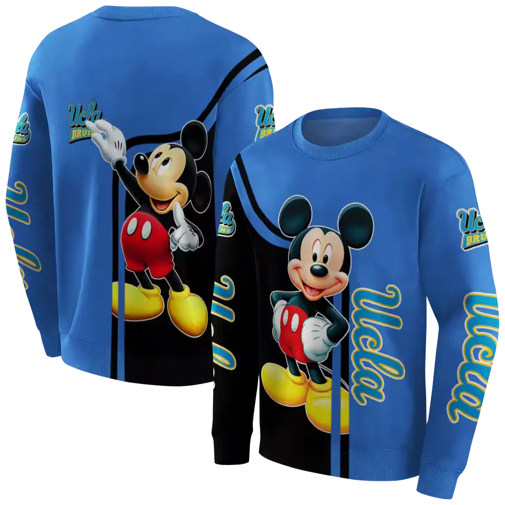 ucla bruins mickey mouse blue black hoodie premium grade ucla bruins mickey mouse blue black hoodie premium grade