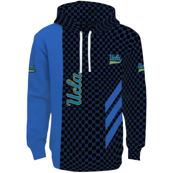 ucla bruins monogram pattern blue hoodie best selling