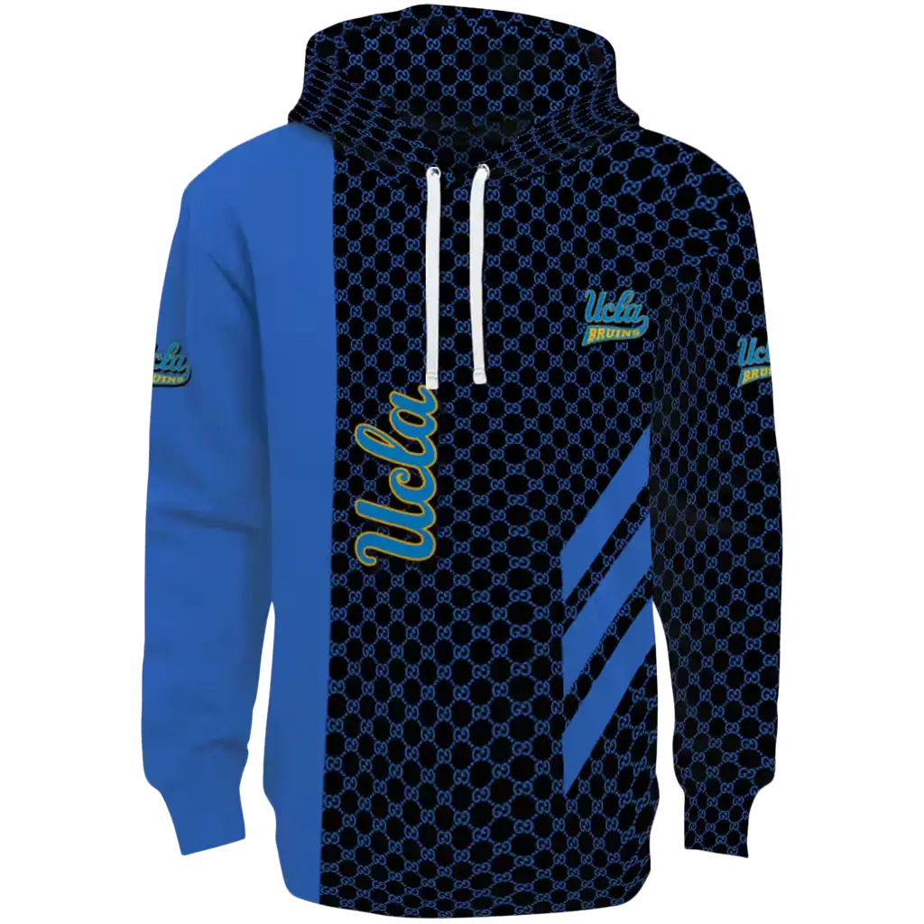 ucla bruins monogram pattern blue hoodie best selling ucla bruins monogram pattern blue hoodie best selling