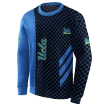 ucla bruins monogram pattern blue hoodie best selling