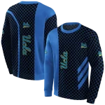 ucla bruins monogram pattern blue hoodie best selling
