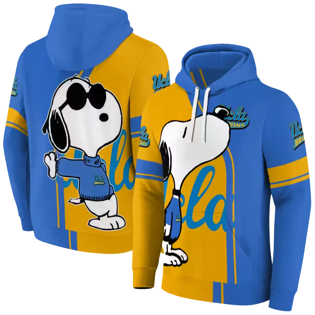 ucla bruins playful snoopy blue hoodie fashion forward ucla bruins playful snoopy blue hoodie fashion forward