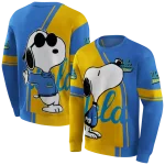 ucla bruins playful snoopy blue hoodie best selling