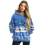 ucla bruins reindeer motif blue hoodie best selling