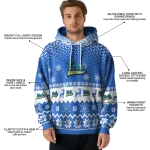 ucla bruins reindeer motif blue hoodie best selling