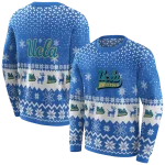 ucla bruins reindeer motif blue hoodie best selling