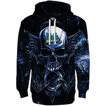 ucla bruins skull artwork blue black hoodie best selling