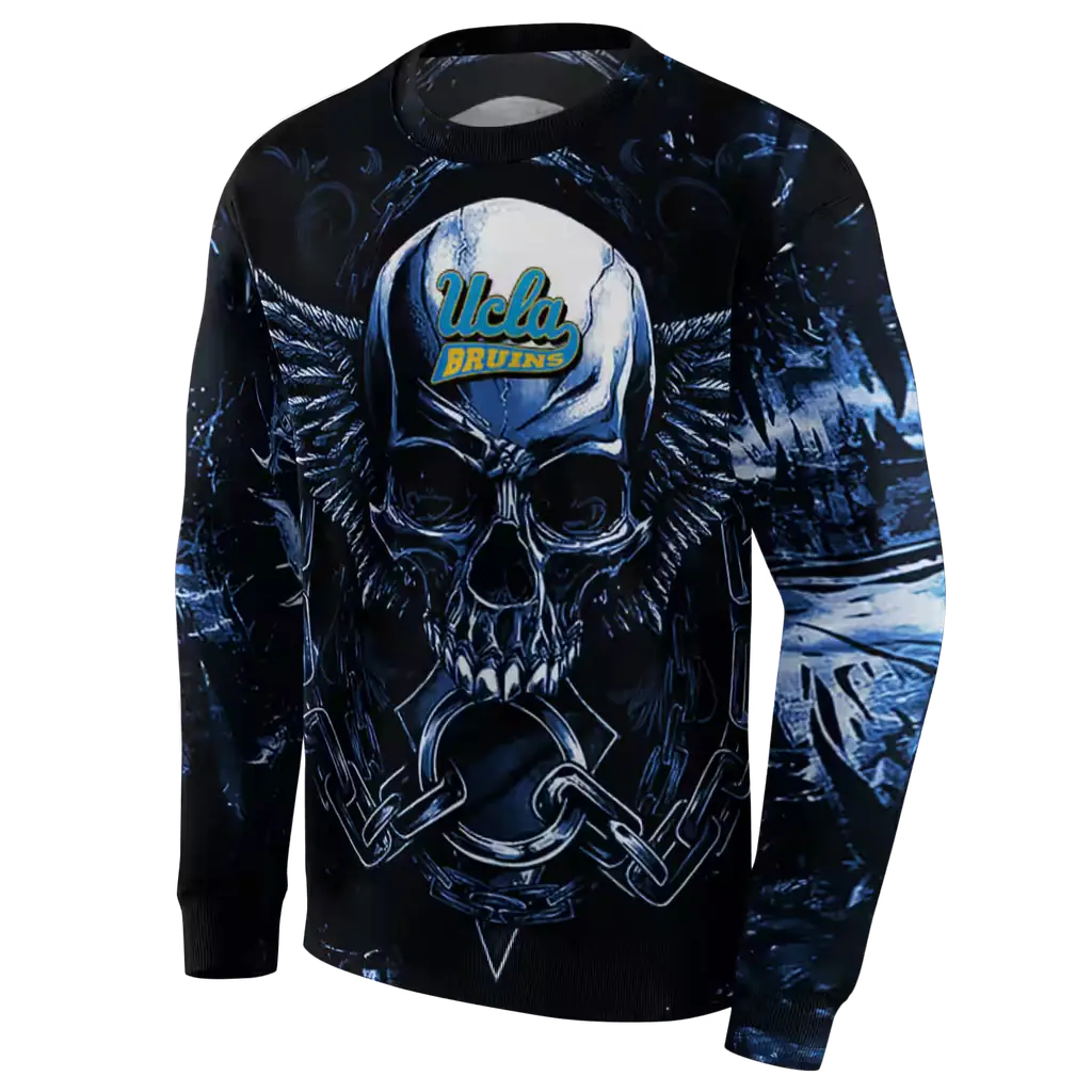 ucla bruins skull artwork blue black hoodie new arrival ucla bruins skull artwork blue black hoodie new arrival