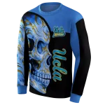 ucla bruins skull motif blue black hoodie best selling