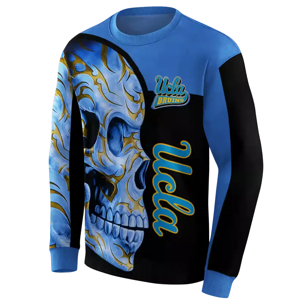 ucla bruins skull motif blue black hoodie new arrival ucla bruins skull motif blue black hoodie new arrival