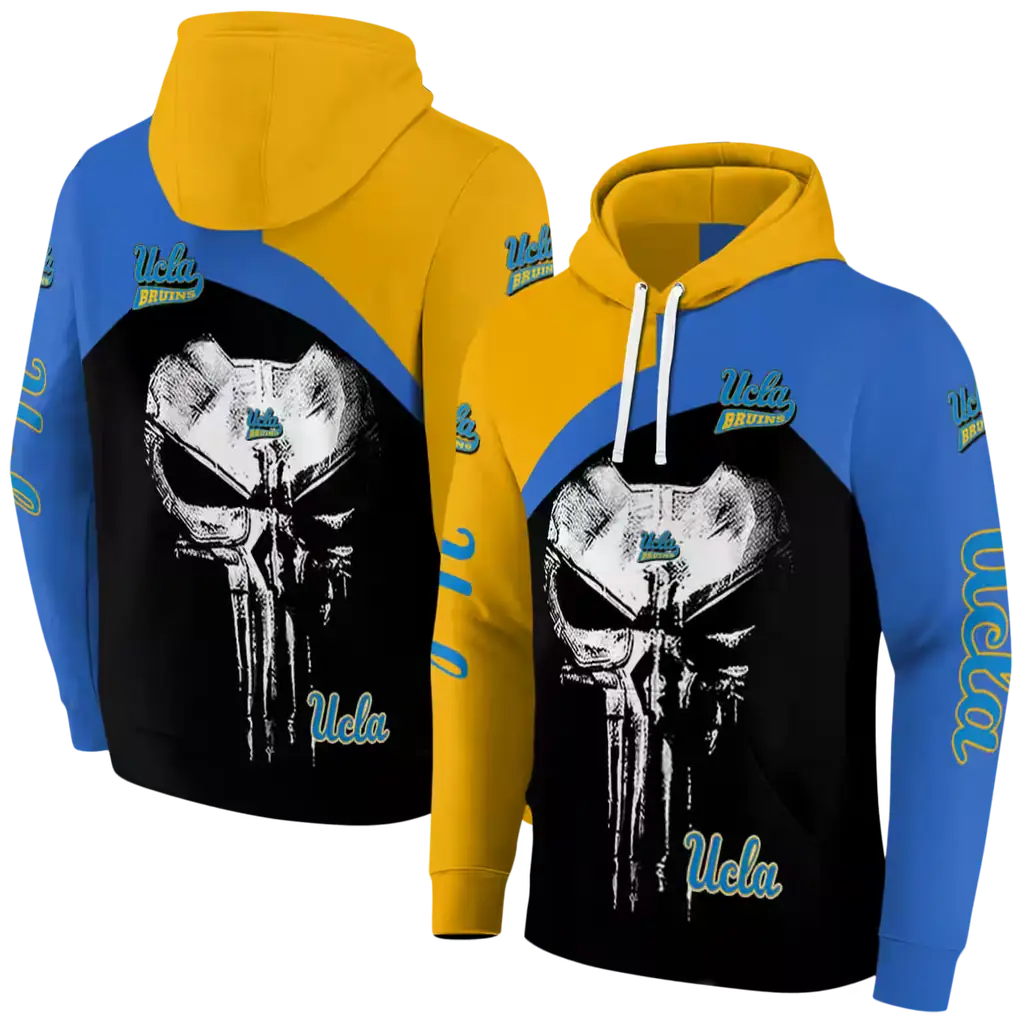 ucla bruins skull punisher gold black hoodie fashion forward ucla bruins skull punisher gold black hoodie fashion forward