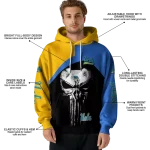 ucla bruins skull punisher gold black hoodie best selling