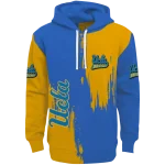ucla bruins splatter effect blue hoodie best selling
