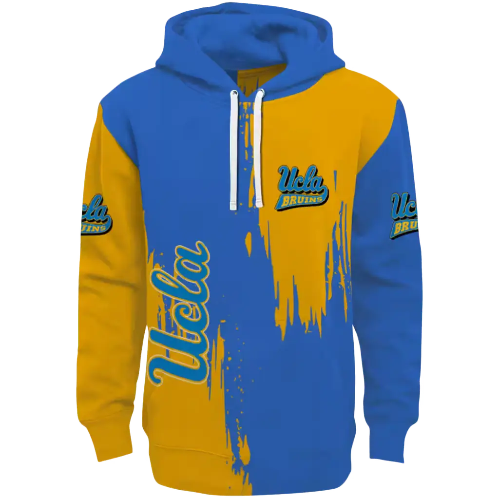 ucla bruins splatter effect blue hoodie best selling ucla bruins splatter effect blue hoodie best selling