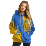 ucla bruins splatter effect blue hoodie best selling