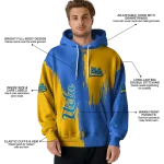 ucla bruins splatter effect blue hoodie best selling