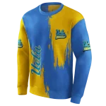 ucla bruins splatter effect blue hoodie best selling