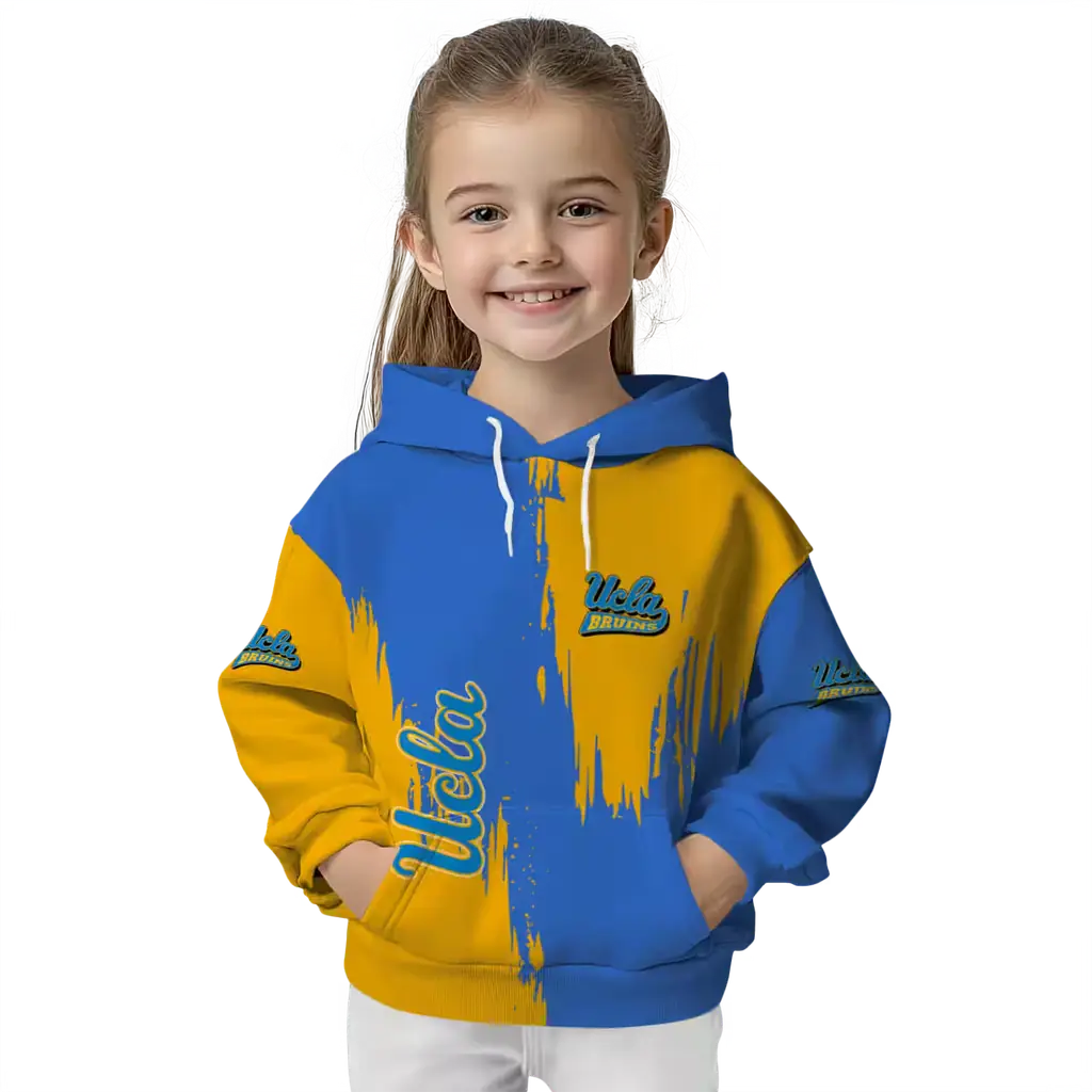 ucla bruins splatter effect blue hoodie top rated ucla bruins splatter effect blue hoodie top rated