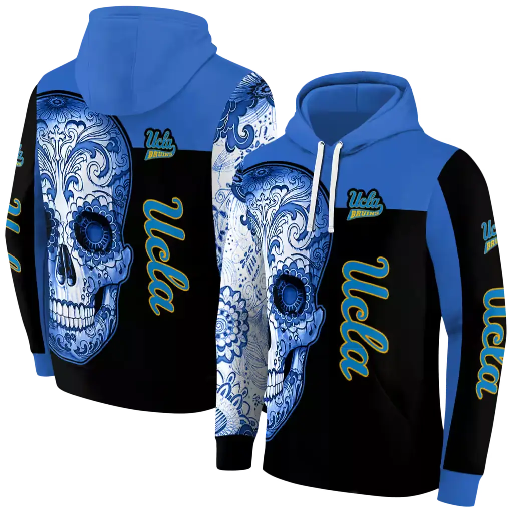 ucla bruins sugar skull blue black hoodie fashion forward ucla bruins sugar skull blue black hoodie fashion forward