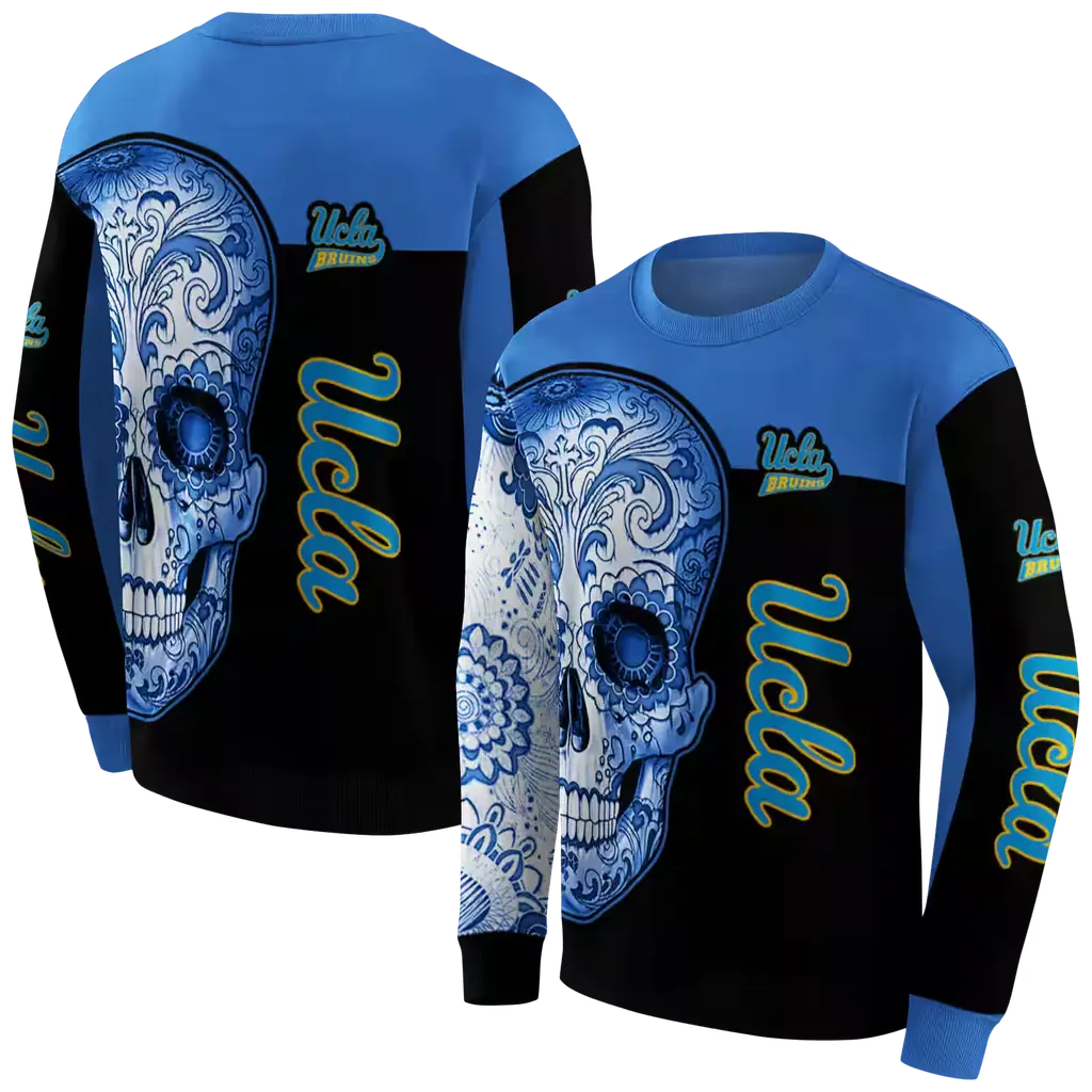 ucla bruins sugar skull blue black hoodie premium grade ucla bruins sugar skull blue black hoodie premium grade