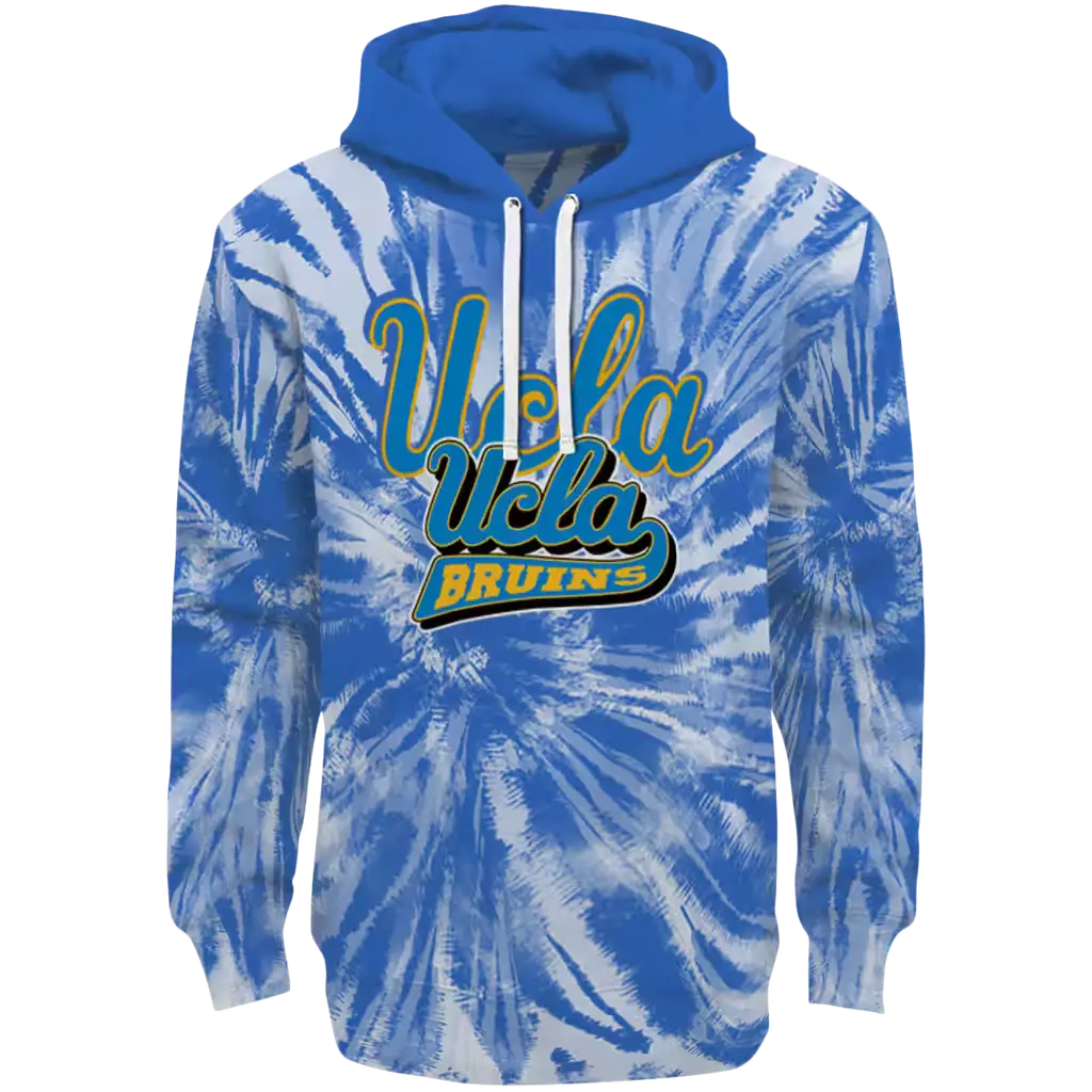 ucla bruins tie dye pattern blue hoodie best selling ucla bruins tie dye pattern blue hoodie best selling