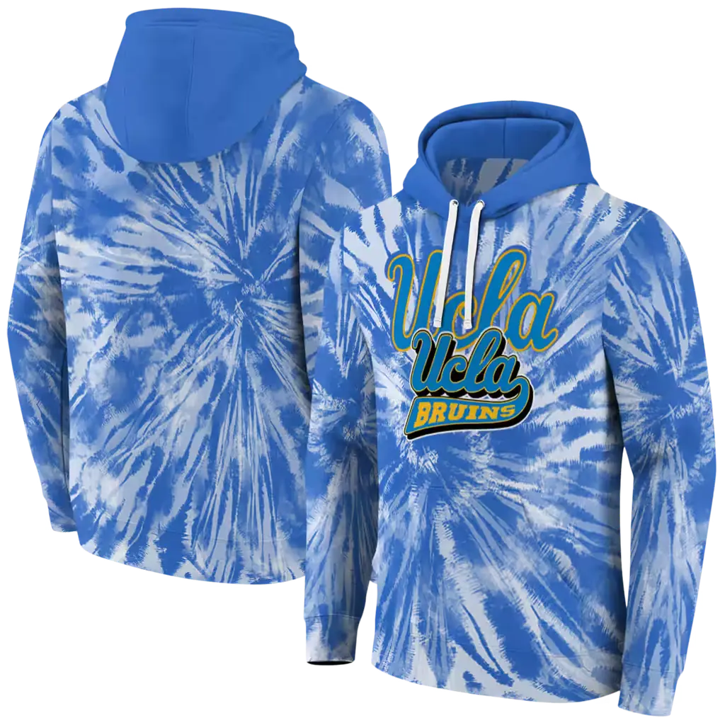 ucla bruins tie dye pattern blue hoodie fashion forward ucla bruins tie dye pattern blue hoodie fashion forward
