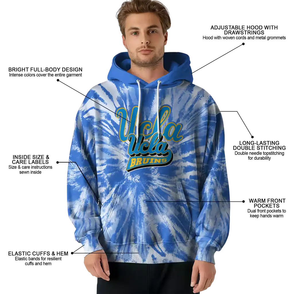 ucla bruins tie dye pattern blue hoodie latest model ucla bruins tie dye pattern blue hoodie latest model