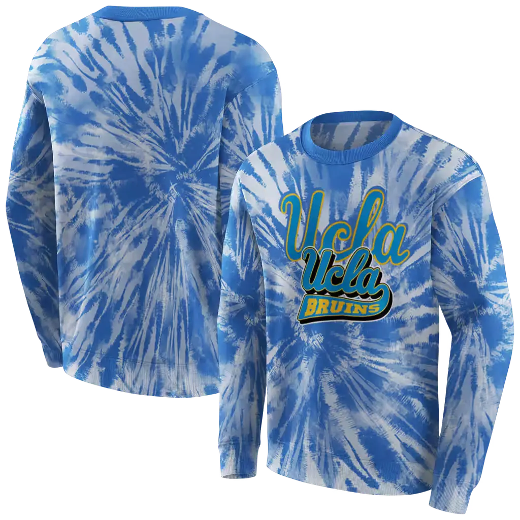 ucla bruins tie dye pattern blue hoodie premium grade ucla bruins tie dye pattern blue hoodie premium grade