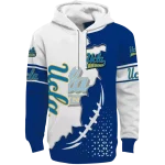 ucla bruins triangular pattern blue white hoodie best selling