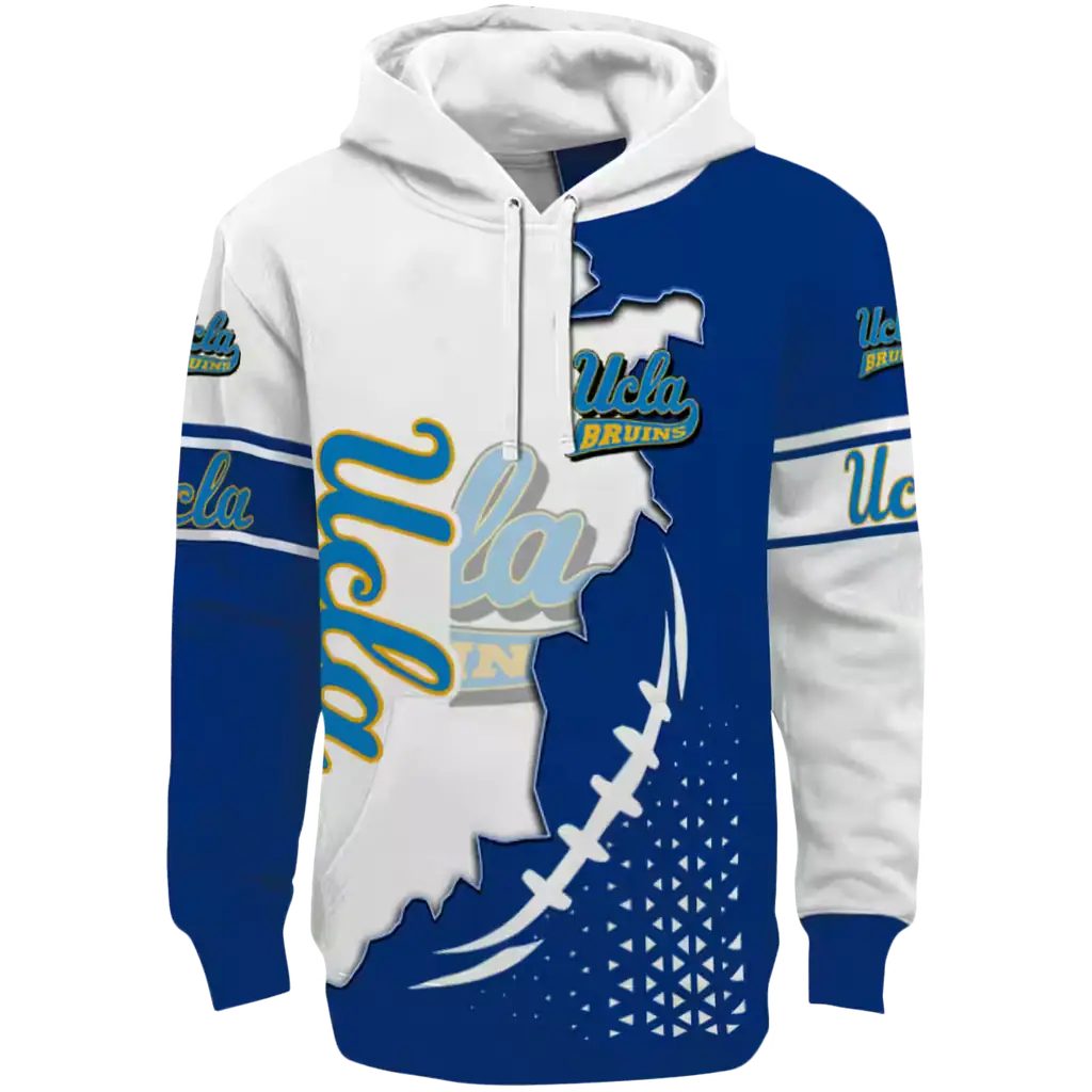 ucla bruins triangular pattern blue white hoodie best selling ucla bruins triangular pattern blue white hoodie best selling