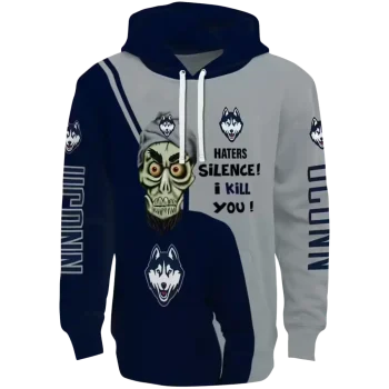 uconn huskies achmed skull blue hoodie best selling