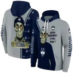 uconn huskies achmed skull blue hoodie best selling