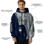 uconn huskies achmed skull blue hoodie best selling