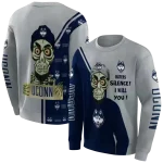 uconn huskies achmed skull blue hoodie best selling